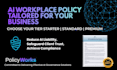 create a customized ai workplace policy for your business