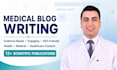write medical blog posts