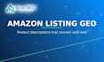 write GEO optimized amazon listings and product descriptions
