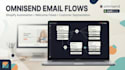 setup full omnisend flows, welcome series email automation shopify segmentation