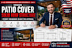 design patio cover solid roof structure permit drawings