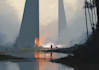 create stunning sci fi concept art and environment design