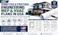 permit civil and stuctural engineering mep hvac plan in USA