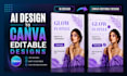 turn any ai design into ai canva editable templates