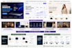 create a responsive HTML CSS website