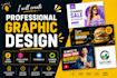 create professional graphic designs, logo, thumbnail