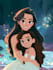 make a disney cartoon illustration