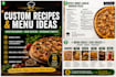 create custom recipes and restaurant menu ideas