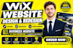 do wix website redesign, wix website design, wix business website development