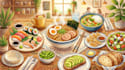 create food illustration in my style