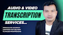 do audio and video transcription