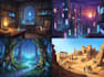 do landscape illustration and background concept art