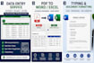 provide professional data entry, typing, and document formatting