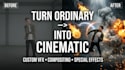 create custom cinematic vfx visual effects compositing edit videoanimated videos