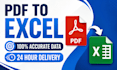 convert pdf to excel with accurate data