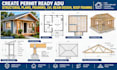 create permit ready adu structural plans, framing, lvl beam design, roof framing