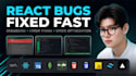 fix bugs and errors in your reactjs, nextjs or javascript website