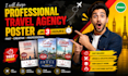 design a professional travel agency poster in 3 hours
