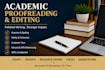 proofread and edit academic papers