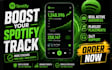 increase spotify followers, monthly listeners genuine streams