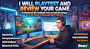 professionally playtest, review, and QA your indie game