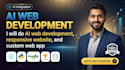do ai web development, responsive website, and custom web app
