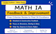 fix and improve sl and hl math ia based on feedback