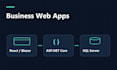 build an asp net core web app with react or blazor