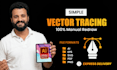 do manual vector tracing , convert image to vector in adobe illustrator