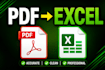 convert PDF to excel with accurate data entry