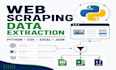 scrap website and extract data using python