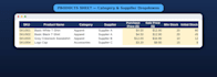 clean and organize your excel inventory or sales data