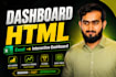 create an interactive HTML dashboard from excel data