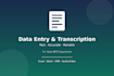 do accurate data entry and transcription work