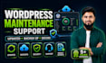provide monthly wordpress website maintenance and security support