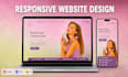 design a responsive one page website