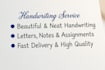 do beautiful handwriting, custom letters and calligraphy