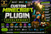 develop custom minecraft spigot and paper plugins in java