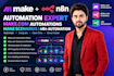 create make com automations, make com scenarios, n8n automation