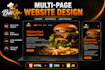 design and develop a responsive multi page website