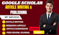write and publish research in google scholar top journals