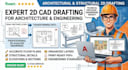 2d architectural and structural drawing