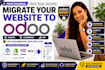 migrate your website to oddo with erp ecommerce inventory and data migration