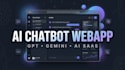 develop ai chatbot webapp, ai saas and ai web app