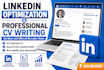write ats optimized resume and linkedin profile