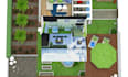 do 3d backyard landscape design and front yard garden pool design ,patio