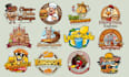 do healthy food drinks restaurant logo