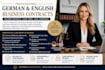 draft german and english business contracts