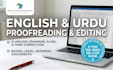 professionally proofread and edit english and urdu documents