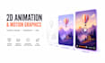 create custom 2d animation and motion graphics